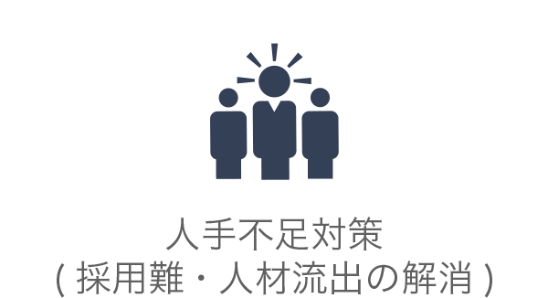 人手不足対策(採用難・人材流出)